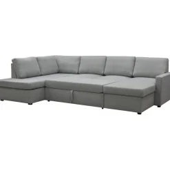 Bäddsoffa U-design grå - Tärnö + Textilrengöring för möbler