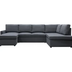 Bäddsoffa U-modell mörkgrå - Tärnö + Fläckborttagare för möbler