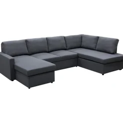 Bäddsoffa U-modell mörkgrå - Tärnö