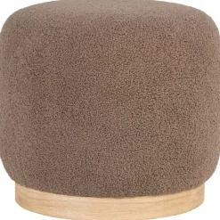 Belfort sittpuff Brun boucle