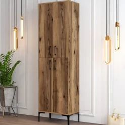 Berlin skoskåp - Valnöt