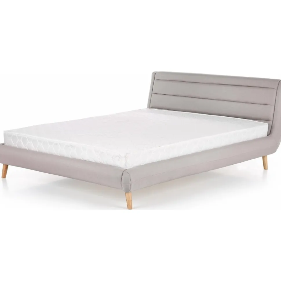 Bernard grå sängram 160x200 cm + Möbeltassar