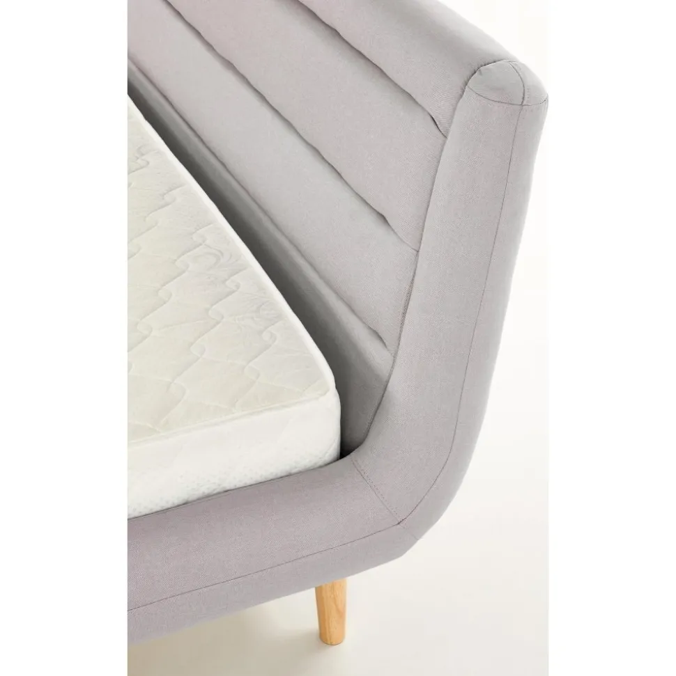 Bernard grå sängram 160x200 cm + Möbeltassar