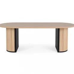 Bianca bord 200x90 cm whitewash ek + Fläckborttagare för möbler