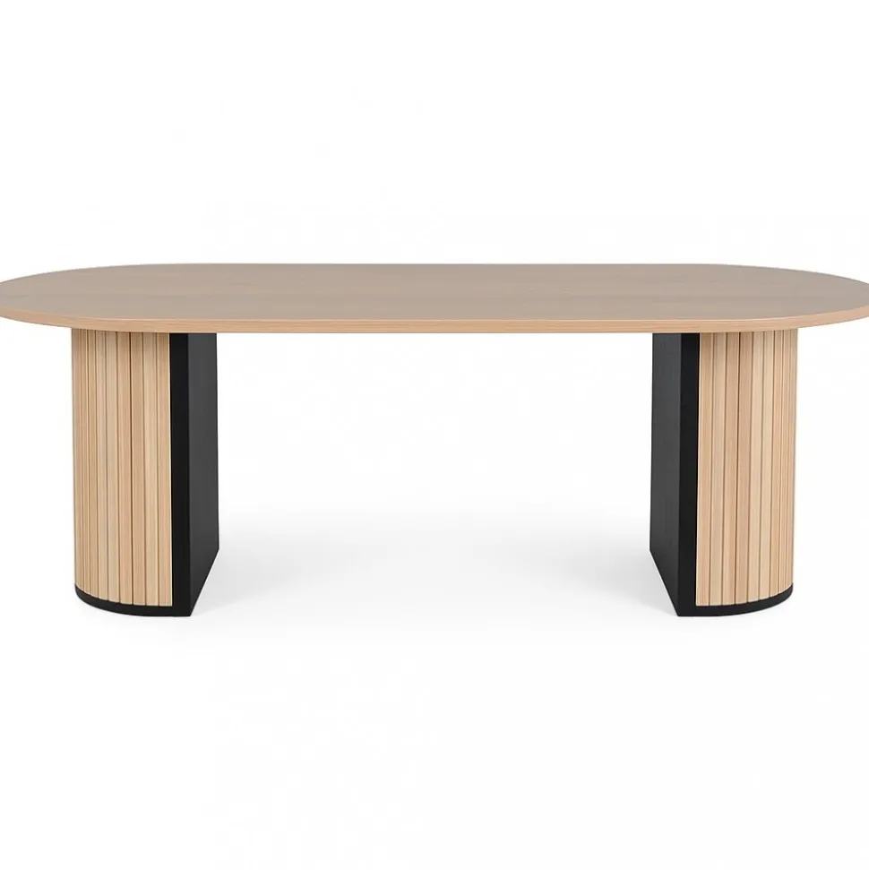 Bianca bord 200x90 cm whitewash ek