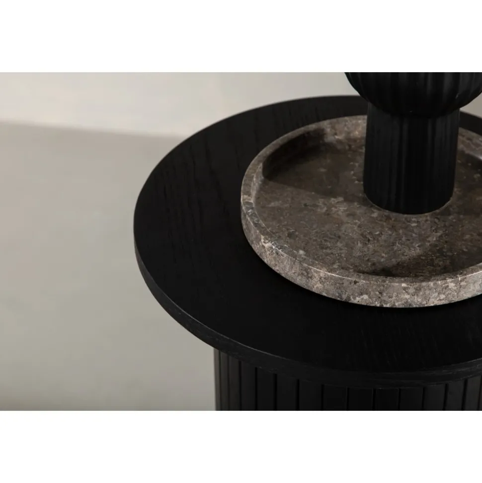 Bianca sidobord Ø40 cm - Svart