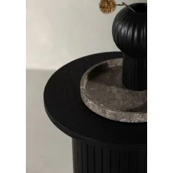 Bianca sidobord Ø40 cm - Svart