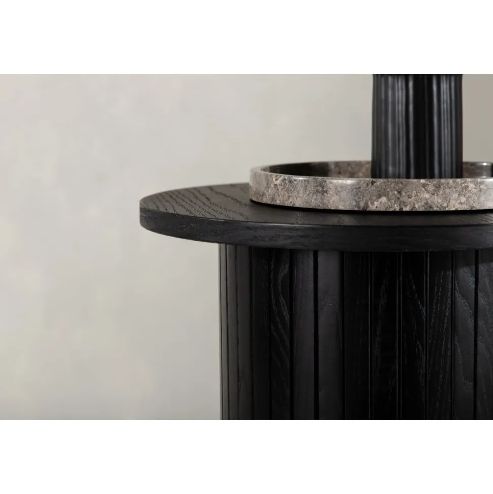 Bianca sidobord Ø40 cm - Svart