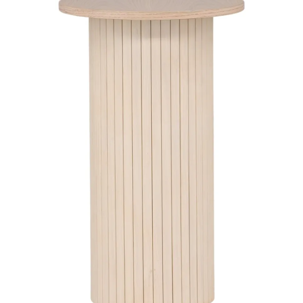 Bianca sidobord Ø40 cm - Whitewash