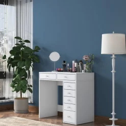 Bijou sminkbord 8 - 90 x 44,5 cm - Vit