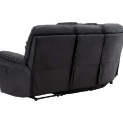 Biosoffa recliner i svart PU