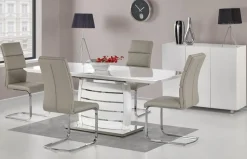 Birgitta förlängningsbart matbord 160-200 cm i vit högglans