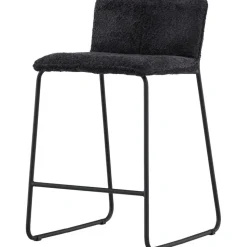 Bisbee barstol - Svart bouclé