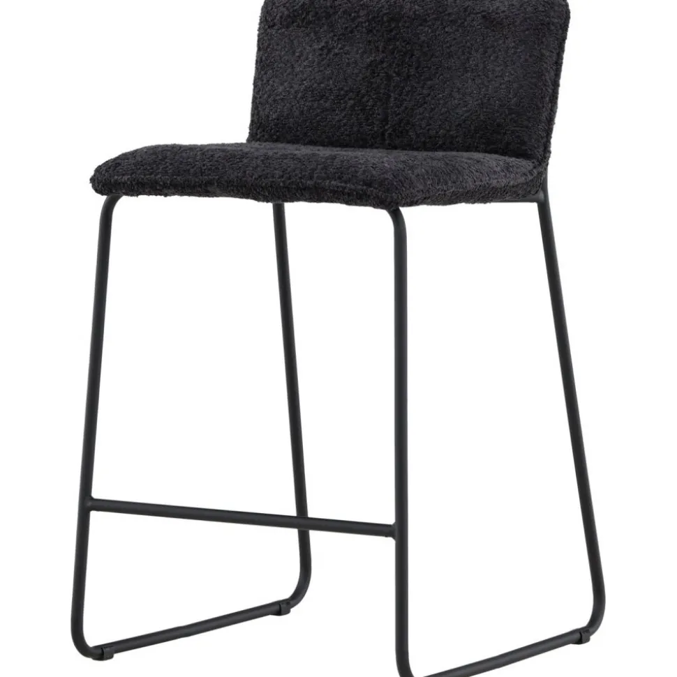 Bisbee barstol - Svart bouclé