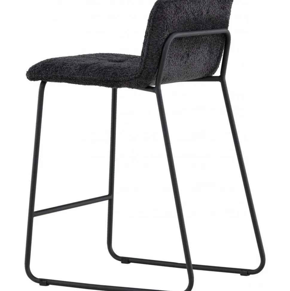 Bisbee barstol - Svart bouclé