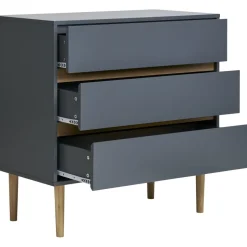 Bisley byrå - Mörkgrå/furu