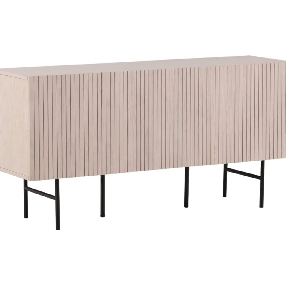 Björkön skänk - Whitewash/svart