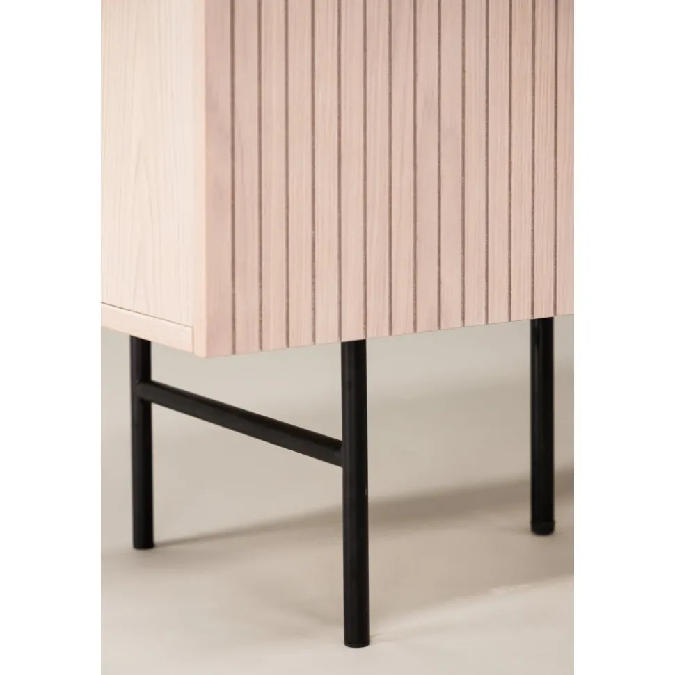 Björkön skänk - Whitewash/svart