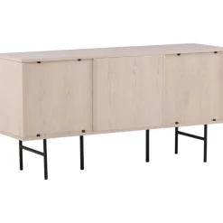 Björkön skänk - Whitewash/svart