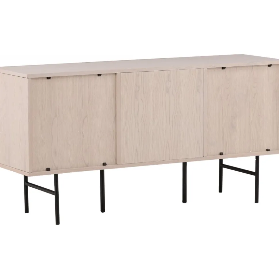 Björkön skänk - Whitewash/svart