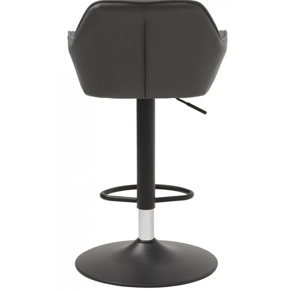 Blocks barstol i grått PU sitthöjd 75-89 cm