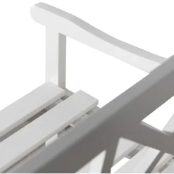 Bohus trädgårdsbänk 3-sits - Vit