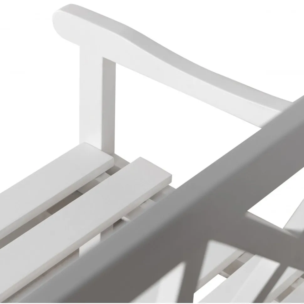 Bohus trädgårdsbänk 3-sits - Vit