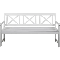Bohus trädgårdsbänk 3-sits - Vit + Fläckborttagare för möbler