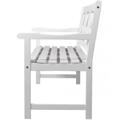 Bohus trädgårdsbänk 3-sits - Vit + Fläckborttagare för möbler