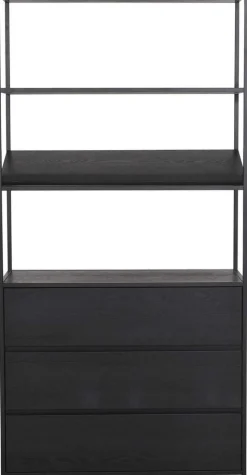 Bokhylla med lådor 100 cm bred