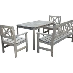 Bollnäs utegrupp - Klassisk grå + Fläckborttagare för möbler