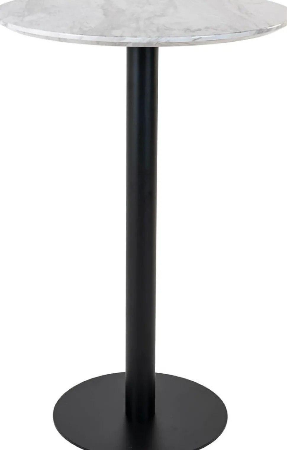 Bolzano Barbord 70 x 70 cm - Marmorimitation/svart