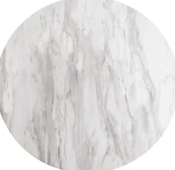 Bolzano Matbord - Marmorimitation/mässing - ø90