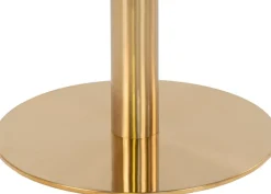 Bolzano Matbord - Marmorimitation/mässing - ø90