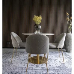 Bolzano matgrupp - Vit/grå + 3.00 x Möbeltassar