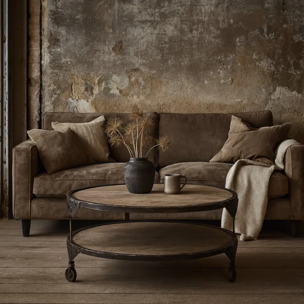 Bombay runt soffbord Ø90 cm - Vintage + Möbeltassar