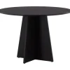 Bootcut matbord Ø110 cm - Svart