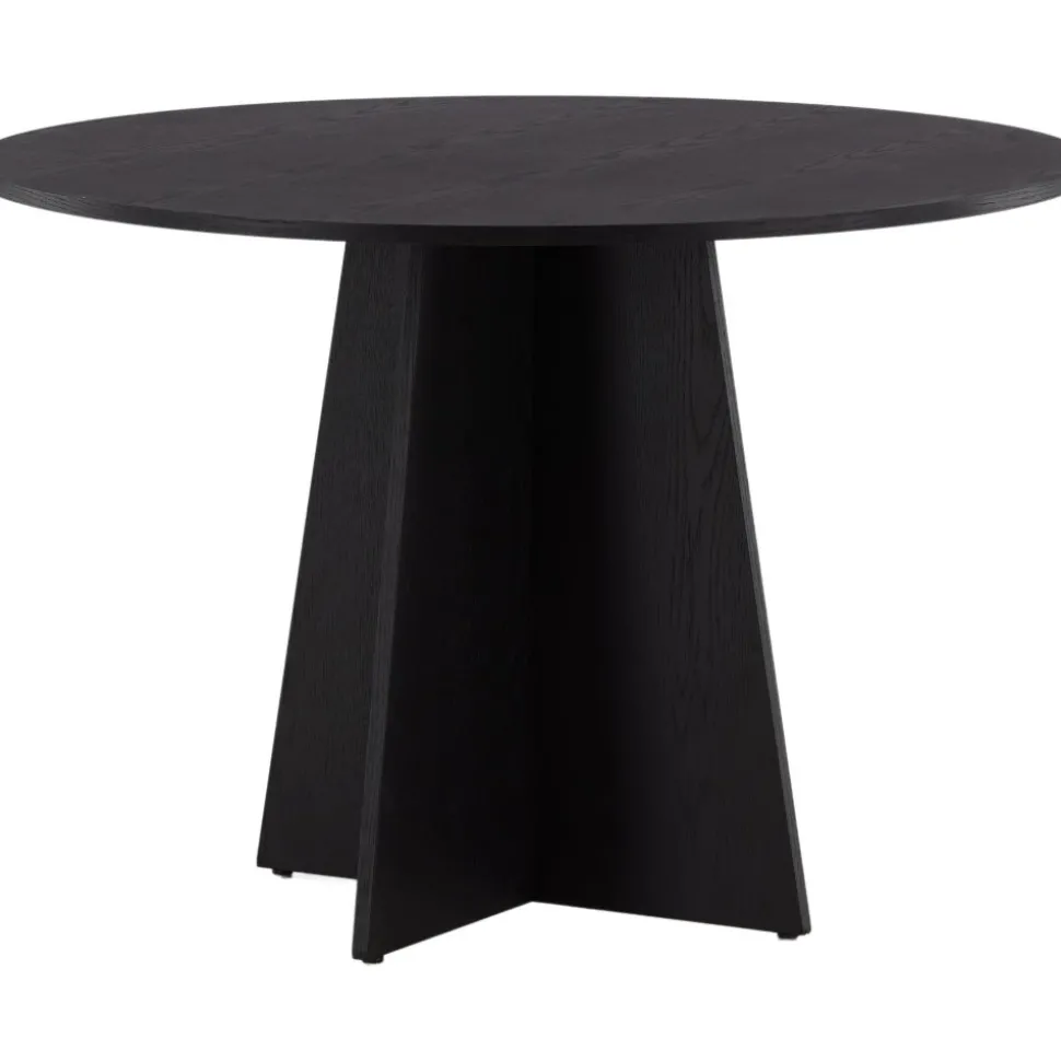 Bootcut matbord Ø110 cm - Svart