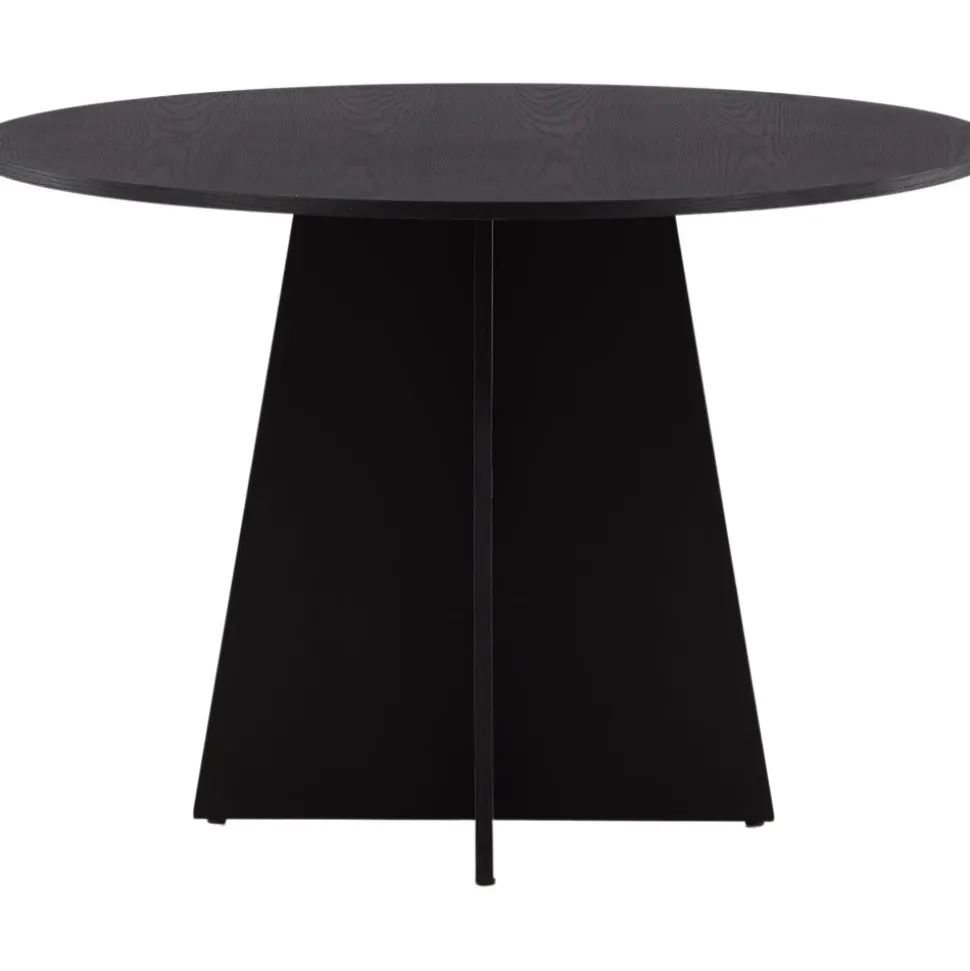 Bootcut matbord Ø110 cm - Svart