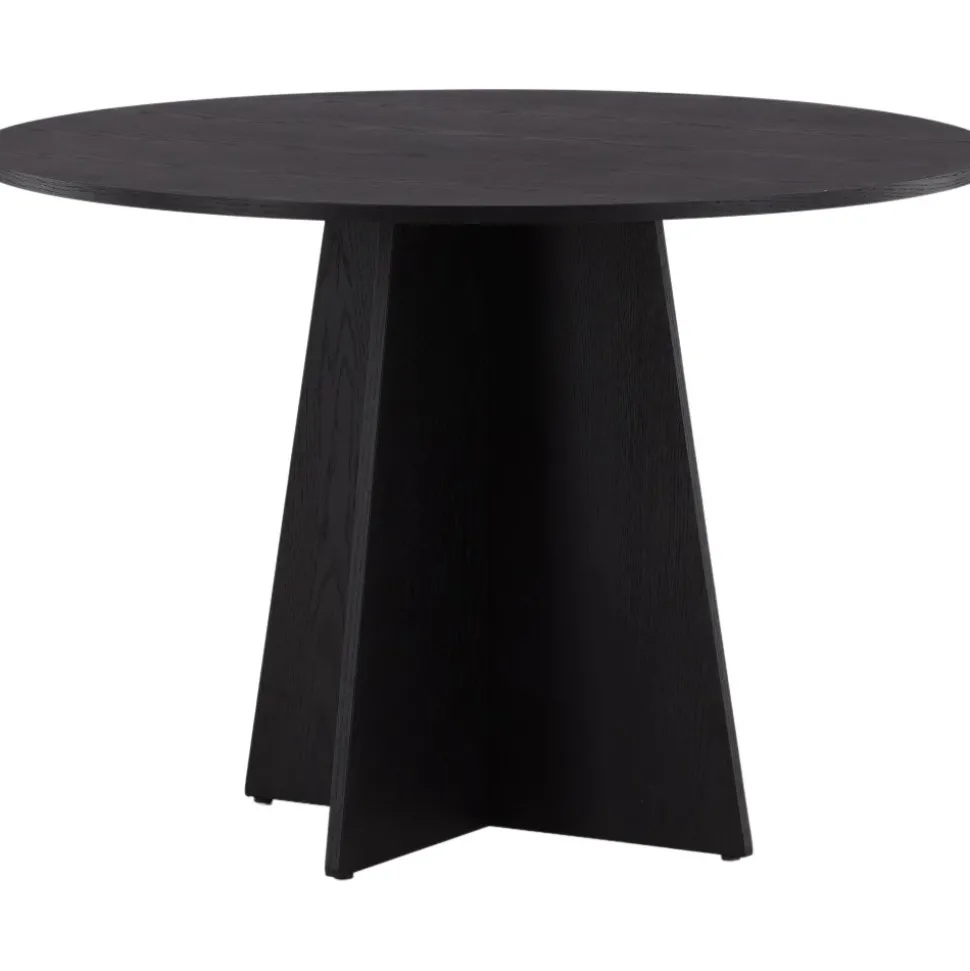 Bootcut matbord Ø110 cm - Svart