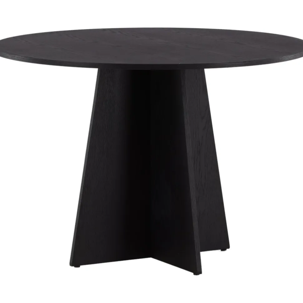 Bootcut matbord Ø110 cm - Svart