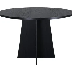 Bootcut matbord Ø110 cm - Svart