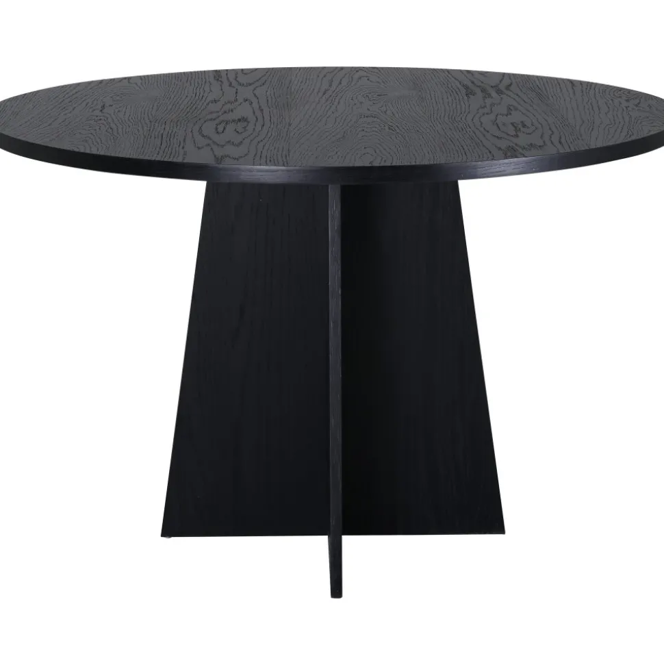 Bootcut matbord Ø110 cm - Svart