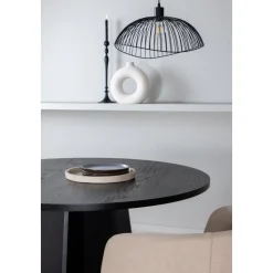 Bootcut matbord Ø110 cm - Svart