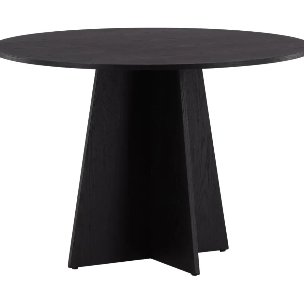 Bootcut matbord Ø110 cm - Svart