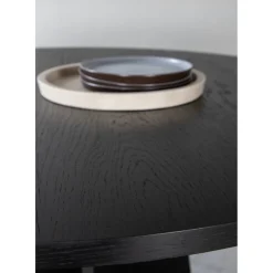 Bootcut matbord Ø110 cm - Svart