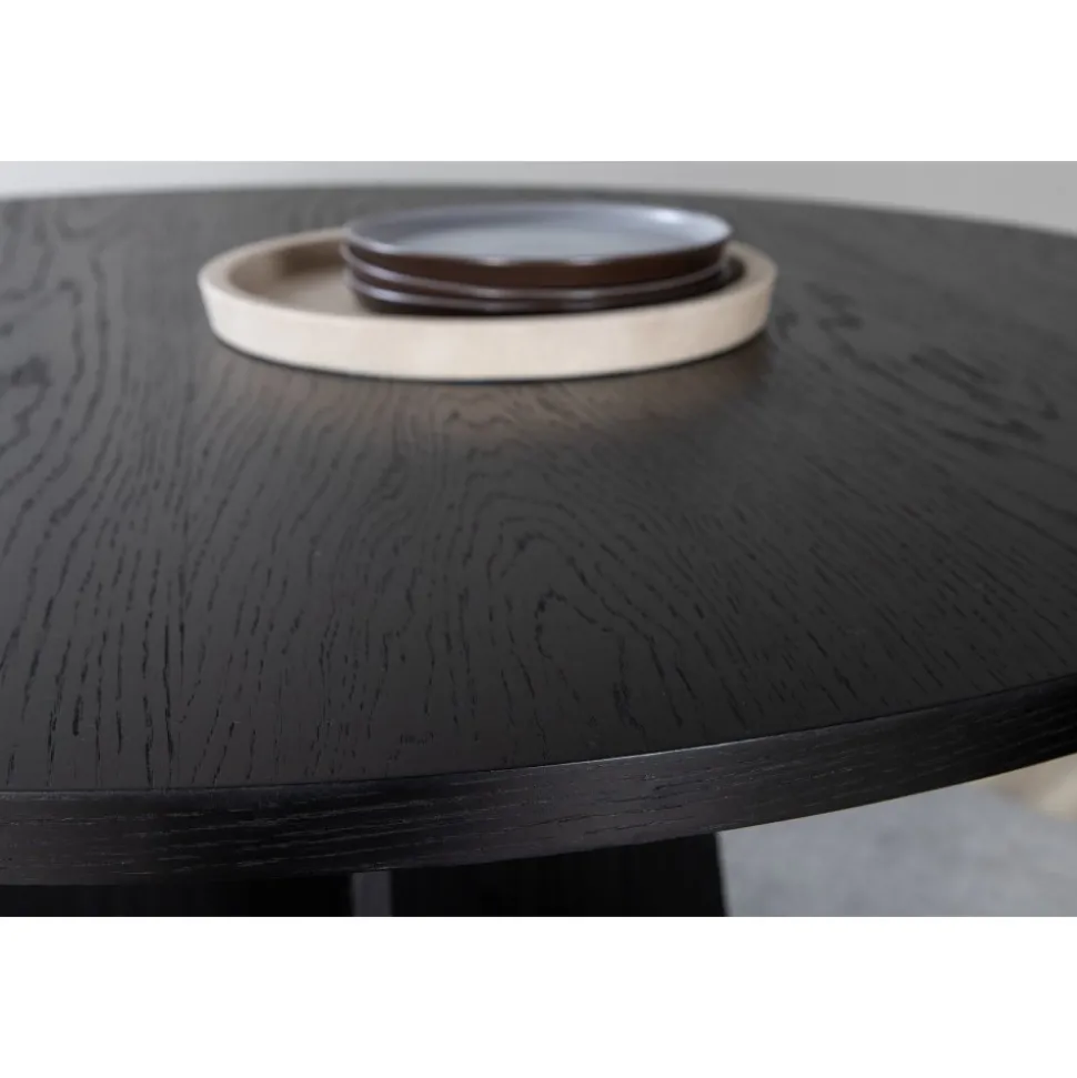 Bootcut matbord Ø110 cm - Svart