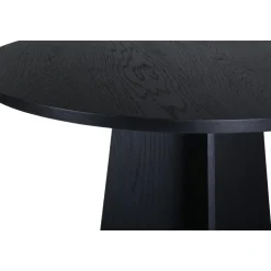 Bootcut matbord Ø110 cm - Svart