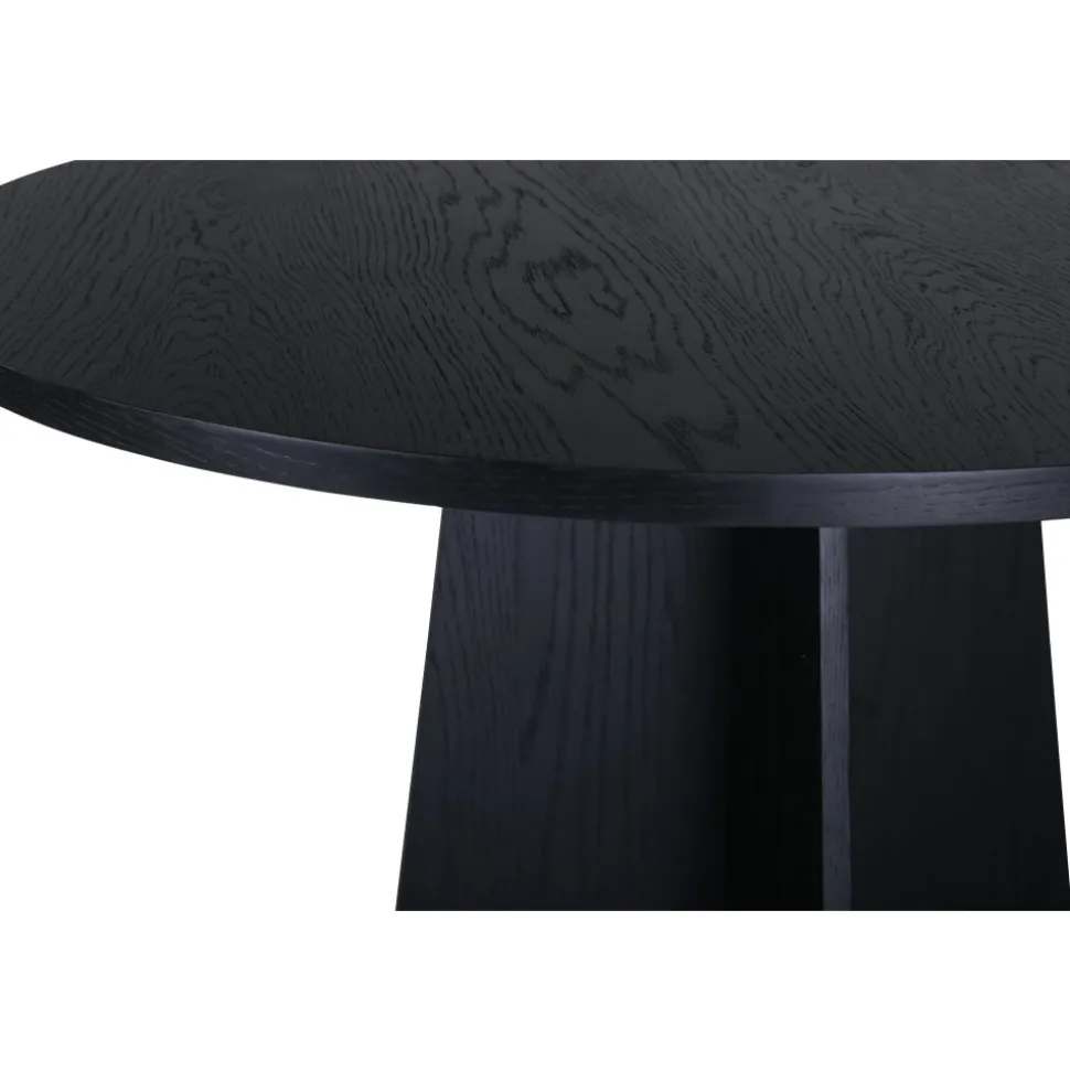 Bootcut matbord Ø110 cm - Svart