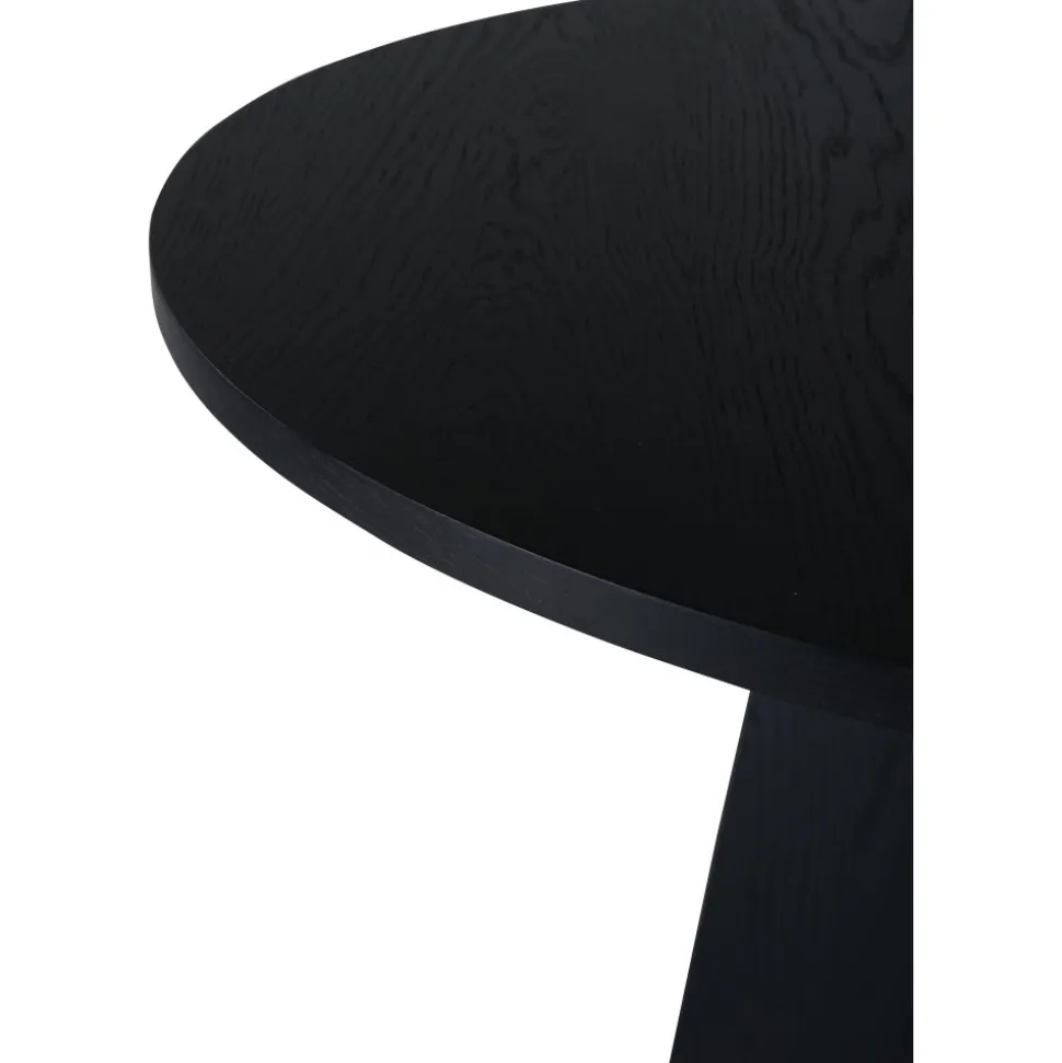 Bootcut matbord Ø110 cm - Svart